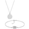Elli Set Collana e Bracciale da Donna in Argento 925 con Forma di Fiore Vita