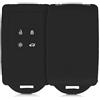 kwmobile Custodia Compatibile con Renault con 4 tasti Smart Key (solo Keyless Go) - Cover Chiavi Auto Protezione Copri Telecomando - Copri Chiave Copertura nero