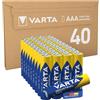 VARTA Pile AAA, confezione da 40, Industrial Pro, Batterie Alcaline, 1,5V, pacco di stoccaggio in imballaggio ecologico, Made in Germany [Esclusivo su Amazon]