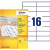 Avery DP167-100 Rettangolo Bianco 1600pezzo(i) etichetta autoadesiva