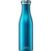 Lurch 240851 - Thermos per bevande calde e fredde, in acciaio INOX, a doppia parete, 0,5 l, colore: Blu acqua