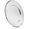 Bredemeijer Zilverstad Sottopiatto con Bordo di Perline, Acciaio, Argento, 330x330x13mm