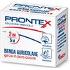 Prontex Benda Auricolare di Garza in puro Cotone, 2cm x 5m