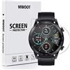 MWOOT 4 Pezzi Pellicole Vetro Temperato Compatibile con Honor Magic Watch 2 46MM e Huawei Watch GT2 46MM, Anti Graffi Pellicole Protettive per Protezione dello Schermo Smartwatch