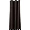Gardinenbox Newyork 201920600 - Tenda oscurante oscurante Newyork, colore marrone, 245 x 295 cm, con occhielli, isolamento acustico, protezione UV