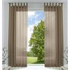 Gardinenbox 61000CN - Set di 2 tende trasparenti per soggiorno e soggiorno, in voile, con chiusura a nastro, 245 x 140 cm, colore: Torrone