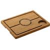 Rockingham Forge Tagliere per arrosti in legno con punte di bambù Deluxe, 48 x 36 cm