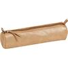 Clairefontaine 410028C Trousse rotonda Celeste in vera pelle, fantasia disco color oro
