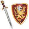 Liontouch - Spada e Scudo da Cavaliere per Ragazzi, Rosso - età 3-8 Anni | Set Medievale in Gommapiuma Resistente e Sicuro | Armi e Accessori per Travestimenti e Costumi per Giochi di Ruolo