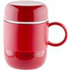 Drink Pod DrinkPod Tazza da viaggio isolata sottovuoto, acciaio inossidabile 18/10, rosso, 280 ml