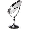 HIMRY Specchio cosmetico Progettato, Specchio cosmetico da 20,3 cm, Girevole a 360°, 2 specchi Normali e ingrandimento 10x, Diametro 20 cm, Specchio da Tavolo Schmink da Barba con Cromo, KXD3105 10x