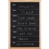 Bi-Office - Lavagna Nera per Gesso Week Planner, 400 x 600 mm, Cornice di Pino
