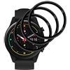 GEEMEE per Xiaomi Mi Watch Pellicola Protettiva,[3 Pack] Pellicola Protettiva Flessibile HD Impermeabile e indossabile [Non Vetro temperato] (Nero)