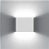 KAWELL 6W Moderno Applique da Parete LED Lampada da Parete Alluminio Lampada da Muro Impermeabile IP65 Interno Esterno per Camera da Letto Bagno Soggiorno Scale Portico Corridoio, Bianco 6000K