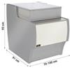 Mobile Laterale Cassa per Banco Frigo Mod. Padova - Mobile Laterale Cassa per Banco Espositivo Mod. Padova, Lunghezza 104 cm
