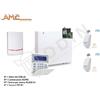 AMC ELETTRONICA AMC KIT allarme filare serie X con centrale 8 zone con rilevatori PIR e combinatore GPRS per gestione via cloud