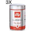 (3 CONFEZIONI X 250g) ILLY - Caffè Macinato Moka Tostato Classico