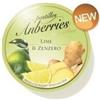 Anberries Lime e zenzero caramelle gommose senza zucchero per la gola 55 g