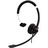V7 Cuffia V7 Deluxe Mono premium con microfono 1.8m Nera [HU411]