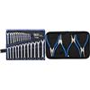 BGS Technic Pro+ Din 3113A - Set Di Chiavi Combinate, 6-32 Mm, Confezione Da 25 & Technic Pro+ - Set 4 Pinze Per Anelli Di Sicurezza, 175 Mm