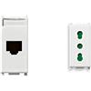Vimar 14339.6 Plana Presa Rj45 Netsafe Cat 6, Non Schermata, Cablaggio Universale T568A/B, 8 Contatti, Utp 110 & 0R14203 Plana Bpresa Con Protezione Sicury 2P+T 16A Standard Italiano Tipo P17/11