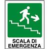 myProtect Cartello in alluminio: Scala di emergenza destra.
