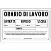 myProtect Cartello in alluminio: Orario di lavoro.