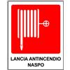 myProtect Cartello in alluminio: Lancia antincendio naspo.