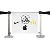 myProtect Kit porta banner stampato in PVC con 2 colonnine e nastro