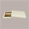 IMBALLAGGI ALIMENTARI 5 Pz Scatola Porta Cioccolatini Dolce Cornice in Carta Avana Ecolife + Inserto Oro 17x27H3cm