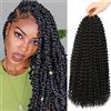 YDDMPassion Twist per Intrecciare i capelli lunghi Bohémien, 7 confezioni 18 pollici all'uncinetto a onda d'acqua, Estensioni sintetiche