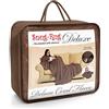 Snug Rug Gift House International Limited, Snug Rug Deluxe, Coperta morbida con maniche integrate, per Adulti, colore: Marrone