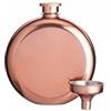 Bar Craft BarCraft Luxury Mini Fiaschetta Tascabile in Acciaio Inox con Imbuto per Travasare, 140 ml - Effetto Rame, 8,7 x 2,5 x 10 cm