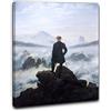 Niik Quadro + Telaio (BC) viandante sul mare di nebbia caspar david friedrich 60 x 47 x 1,7 cm falso d'autore stampa su tela
