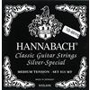 Hannabach Corde Hannabach per chitarra classica serie 815 Medium Tension Silver Special Classical Guitar (corde multiuso per quasi tutti gli strumenti, corde chitarra classica, Made in Germany, 10 corde), Nero