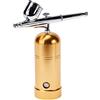 PME Portable Rechargeable Cake Decorating Airbrush Kit aerografo Portatile Ricaricabile USB per Decorare Torte AB140, Alluminio, Oro