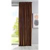 Gardinenbox Milano 20357 - Tenda oscurante in velluto, con passanti e passante per tunnel, accorciabile, marrone, 1 pezzo, altezza x larghezza 280 x 135 cm, 20357