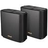 Asus Router Asus ZenWiFi AX (XT8) AX6600 Tri-Band Mesh-System, 2-Pack nero [90IG0590-MO3G20]
