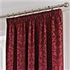 Fusion Mason Gray Fusion - Eastbourne - Cover, Burgundy, Curtains: 66 Width x 90 Drop (168 x 229cm)