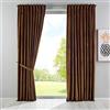 Gardinenbox Milano 20357 - Tenda oscurante in velluto con passanti, chiusura a cordoncino, accorciabile, 2 pezzi, altezza x larghezza 280 x 135 cm, colore marrone