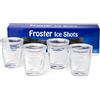 Froster Ice Shots - Set di 4 Bicchieri da Shot, da Vodka, 50 ml, Doppia Parete, Vetro Acrilico, Regalo per gli Uomini