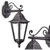 hofstein Lampada da parete per esterni Lignac, lampada verso il basso in stile antico, in fusione di alluminio nero/argento con vetro, E27, lampada da esterno retro/vintage, terrazza/cortile, senza lampadina/e