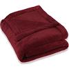 CelinaTex Montreal Coperta soffice Microfibra Coperta Pile Coral 150 x 200 cm Bordeaux