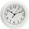 Topkey Orologio Da Parete Silenzioso Da Cucina 9 Pollici Retro Non Ticchettante Orologio Da Parete Decorativo Per La Camera Da Letto e L'Ufficio - Bianco