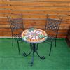 CERAMICHE CALTAGIRONE Set Tavolo in Pietra Lavica Decorato cm 60