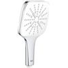 Grohe Rainshower 130 SmartActive Cube 26582LS0 Soffione Doccia a 3 Getti, Ecojoy Portata Limitata a 9,5l/min, No Supporto, Bianco Squadrato, 130 mm, 1 Pezzo