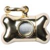 United Pets Bon Ton Nano Chrome Dispenser/Porta Sacchettini per Cani, Made in Italy, Inclusi 10 Sacchetti Biodegradabili, per Cani di Piccola Taglia, Gold