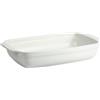 Crealys Inoxibar Pirofila da Forno Rettangolare in Ceramica, Bianco, 31 x 18,5 x 5,5 cm