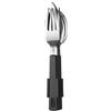 Mepal Set di Posate da 3 Pezzi, Nero, Composto da forchetta, Cucchiaio e Coltello, in Acciaio Inox, 3 Pezzi