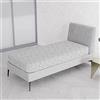 Italian Bed Linen Coprimaterasso Singolo 90x200cm Silver, Copri Materasso Letto con Fibre D'argento